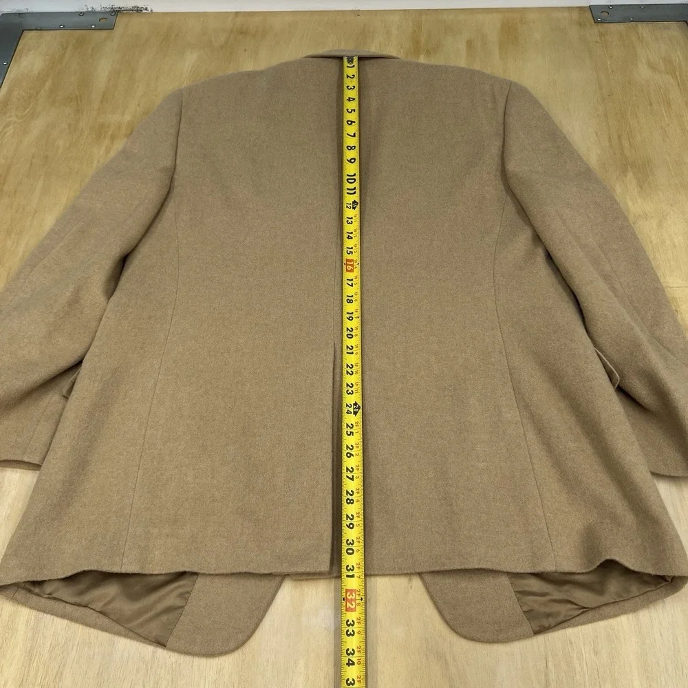 Vintage Brooks Brothers Camel Hair Blazer Jacket Sport Coat Mens 43R Khaki